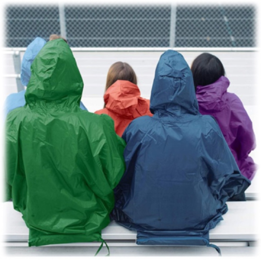 Orange Raincoat & Cushion